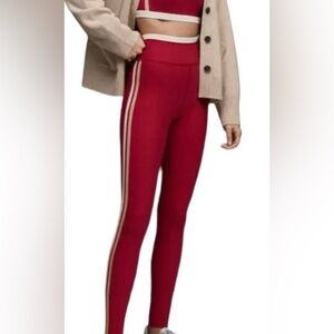 Johnny Was Calme Endurance High Waist Red Leggings Size XL NWOT